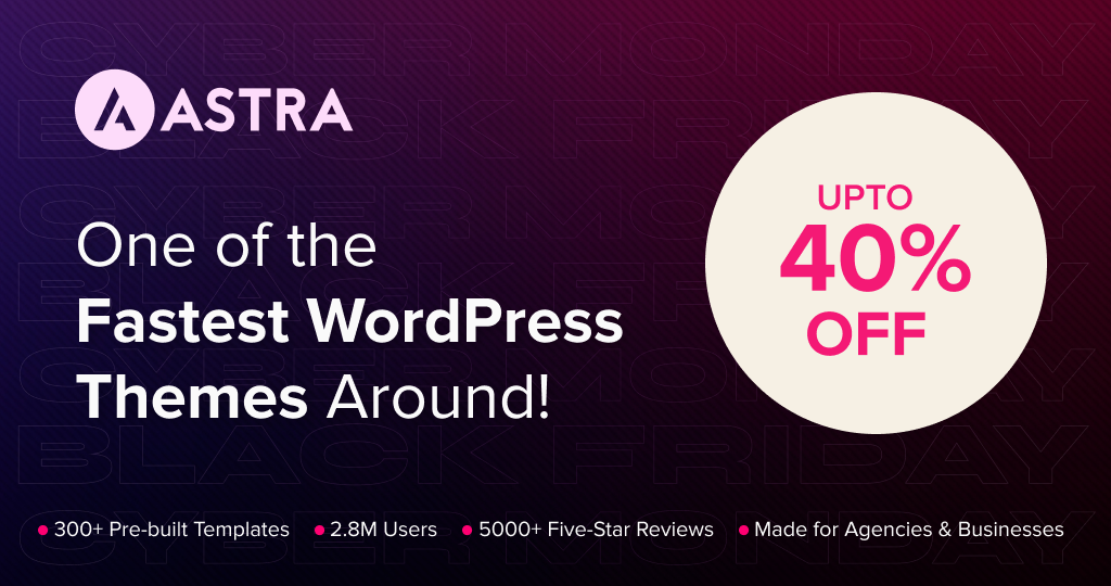 Astra BFCM deal
